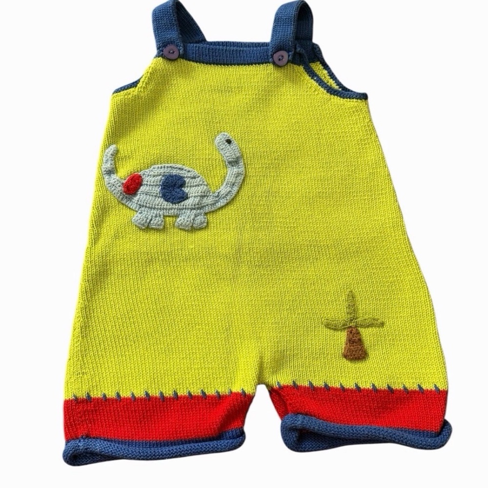 Zackali 4 Kids Dinosaur Baby romper overalls Sz 12 Months